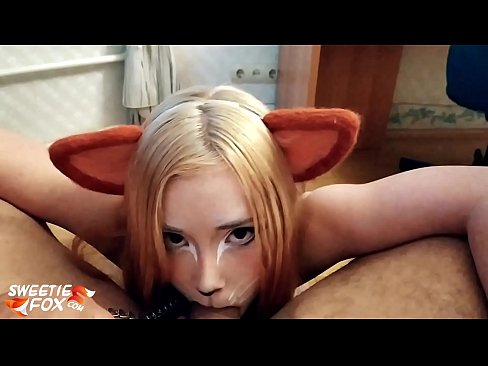❤️ Kitsune waxay liqaysaa dick oo afkeeda ku dhufatey ❤️❌ Galmo ❌